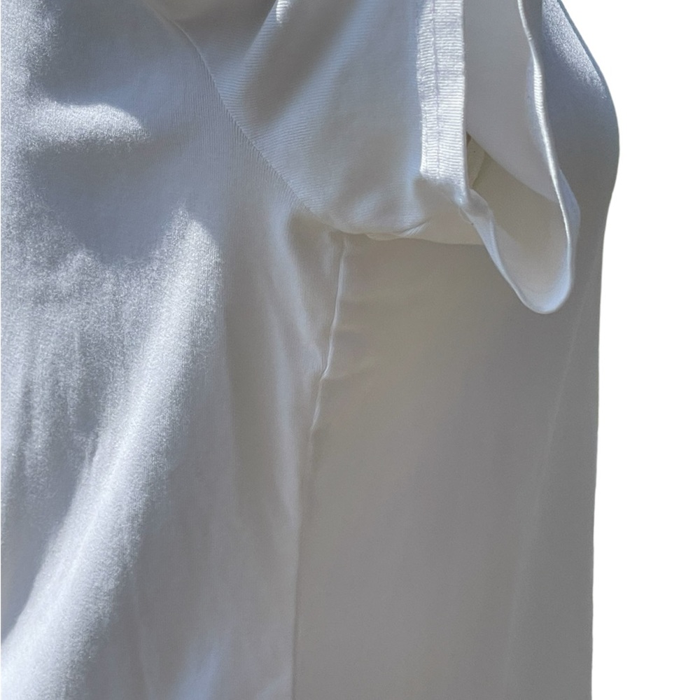 Christopher & Banks 100% cotton white classic tee with elevated neckline M - Picture 13 of 16